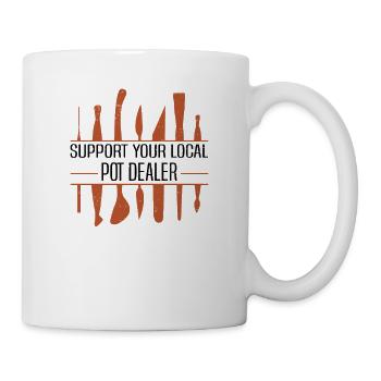 Poterie Argile Cours de poterie Poterie Poterie - Mug blanc - blanc - Droite