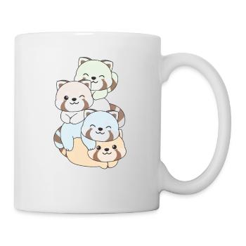 Unlabeld Flag Pride LGBTQ Cute Red Panda - Mug - white - Right