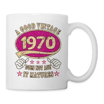 53. Geburtstag 1970 53er Guter Jahrgang - Tasse - Weiß - Rechts