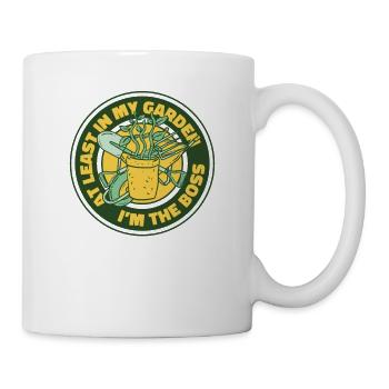 Au moins dans mon jardin potager - Mug blanc - blanc - Droite