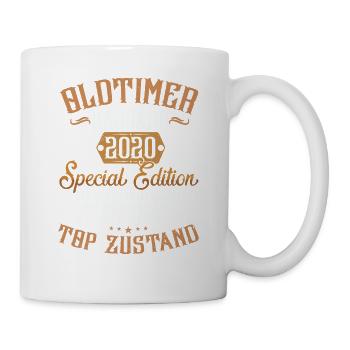 Legendärer Oldtimer 2020 Rentner im Ruhestand - Tasse - Weiß - Rechts