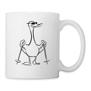 Mallard - Duck with sticks - Walking - Mug - white - Right