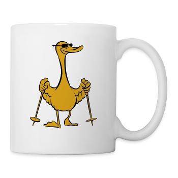Mallard - Duck with sticks - Walking - Mug - white - Right