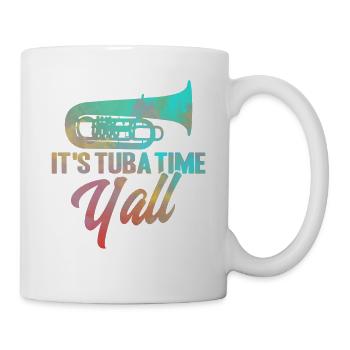 Tuba C’est l’heure du tuba, son cadeau tout - Mug blanc - blanc - Droite