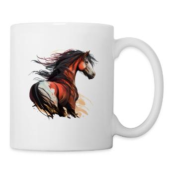Wildpferd - Tasse - Weiß - Rechts