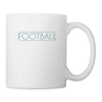 Rugby Football lettering - Mug - white - Right