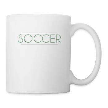 Fußball Schriftzug - Tasse - Weiß - Rechts