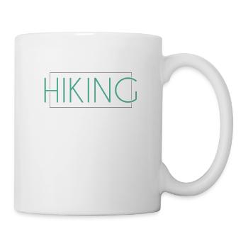 Hiking lettering - Mug - white - Right