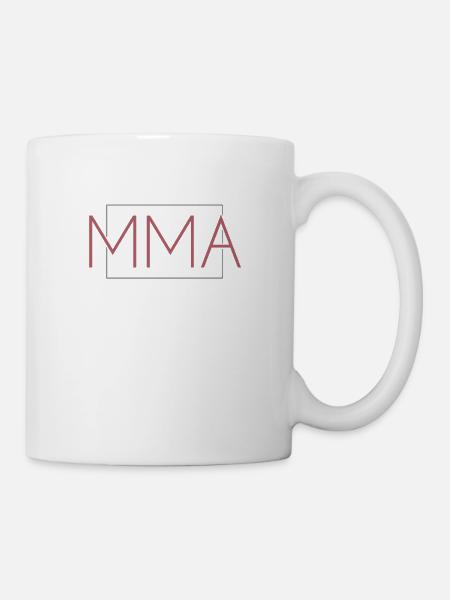 Kampfsport MMA Schriftzug - Tasse - Weiß