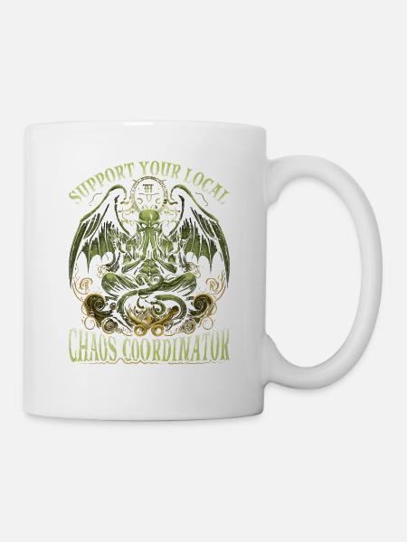 Cthulhu Chaos Coordinator, Cosmic Horror Cthulhu - Tasse - Weiß