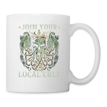 Join Your Local Cthulhu Cult, Cosmic Horror - Tasse - Weiß - Rechts