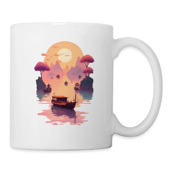 Sunset Serenade, Ninh Binh - Tasse - Weiß - Rechts