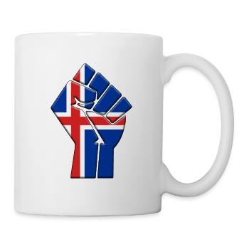 Isländische Flagge Isländischer Landstolz Einheimische - Tasse - Weiß - Rechts