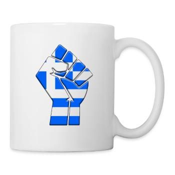 Griechenland-Flagge Griechischer Landstolz Einheimische Abstammung - Tasse - Weiß - Rechts