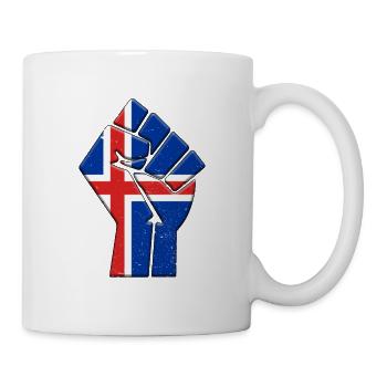 Isländische Flagge Isländischer Landstolz Einheimische - Tasse - Weiß - Rechts