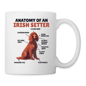 Explication du chien Anatomie d’un setter irlandais - Mug blanc - blanc - Droite