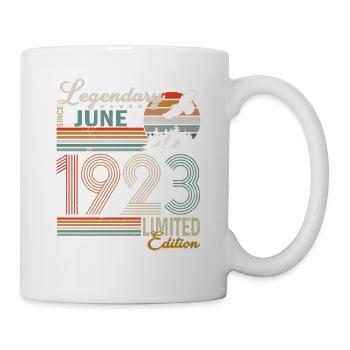 Birthday: June 1923 Limited Edition Vintage - Mug - white - Right