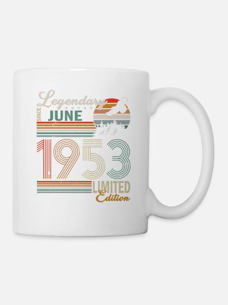 Juni 1953 Original 1953 Jahrestag 1953 Juni - Tasse - Weiß