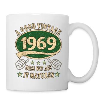 54ème anniversaire 1969 '54 Bon millésime - Mug blanc - blanc - Droite