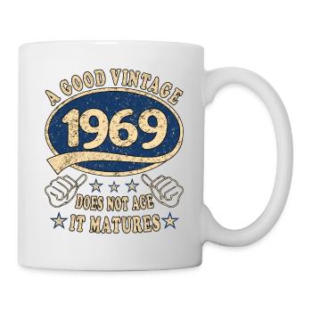 54. Geburtstag 1969 54er Guter Jahrgang - Tasse - Weiß - Rechts