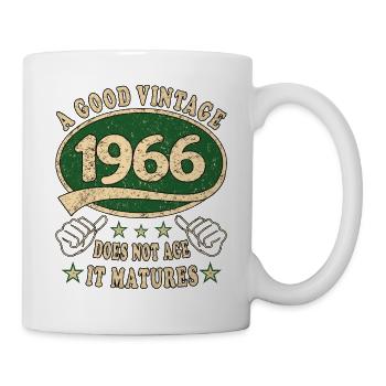 57. Geburtstag 1966 57er Guter Jahrgang - Tasse - Weiß - Rechts