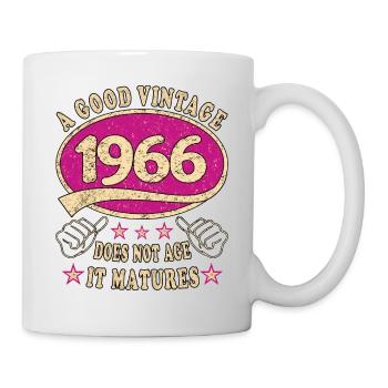 57. Geburtstag 1966 57er Guter Jahrgang - Tasse - Weiß - Rechts