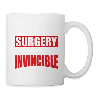J’ai survécu à l’opération, je suis invincible 5 - Mug blanc - blanc - Droite