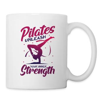 Pilates, unleash your inner strength - Mug - white - Right
