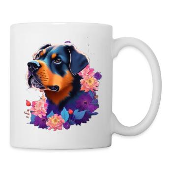Rottweiler - Tasse - Weiß - Rechts