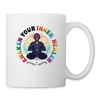 Awaken Your Inner Healer, Reiki Spiritual - Mug - white - Right