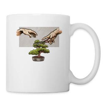 Lustiges Bonsai-Baumdesign für Bonsai-Liebhaber - Tasse - Weiß - Rechts