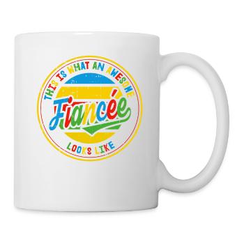 Fiancée Best Wedding Proposal Retro Gift - Mug - white - Right