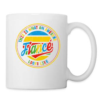 Fiancé Best Wedding Proposal Retro Gift - Mug - white - Right