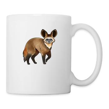 Drawing of a bat-eared fox - Mug - white - Right