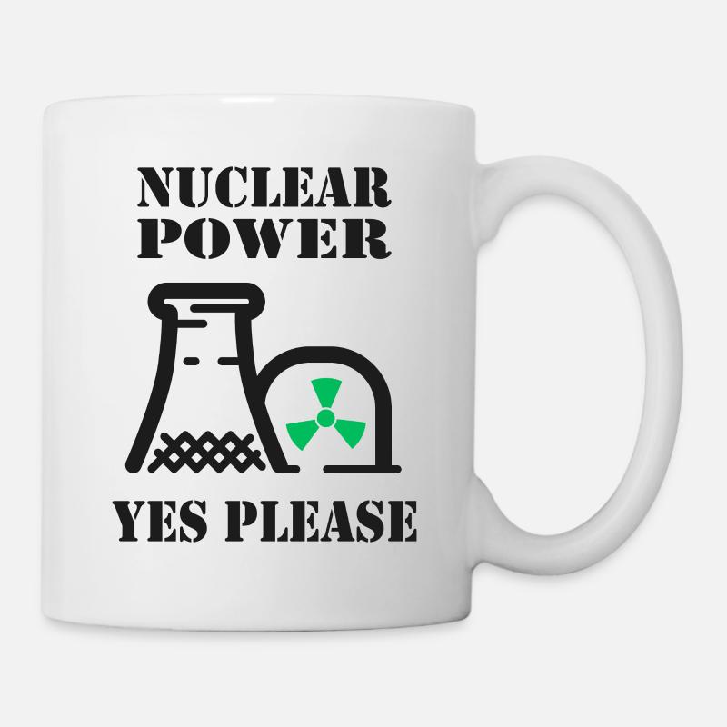 Atomkraft, Ja bitte, Kernenergie - Tasse - Weiß