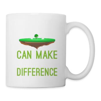 Small Steps Can Make a Big Difference - Tasse - Weiß - Rechts