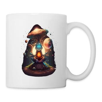 Alien Buddha Spirit Galaxy Yoga Meditation - Mug - white - Right