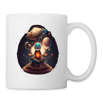 Alien Buddha Spirit Galaxy Yoga Meditation - Mug - white - Right