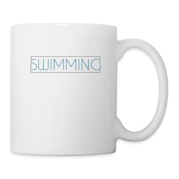 Lettrage de natation - Mug blanc - blanc - Droite