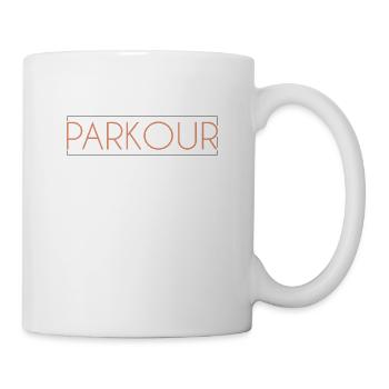 Parkour Schriftzug - Tasse - Weiß - Rechts
