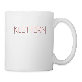 Klettern Schriftzug - Tasse - Weiß - Rechts