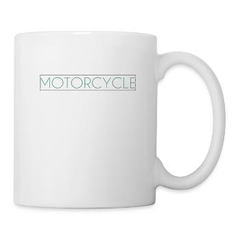 Motorrad Schriftzug - Tasse - Weiß - Rechts