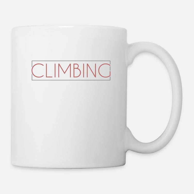 Lettrage grimpant - Mug blanc - blanc