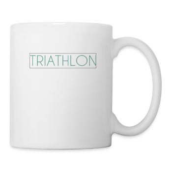 Triathlon Schriftzug - Tasse - Weiß - Rechts