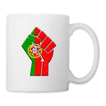 Portugal Flagge Portugiesischer Country Pride Einheimischer - Tasse - Weiß - Rechts