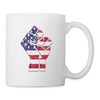 Drapeau des États-Unis Fierté de pays américain Ascendance autochtone - Mug blanc - blanc - Droite