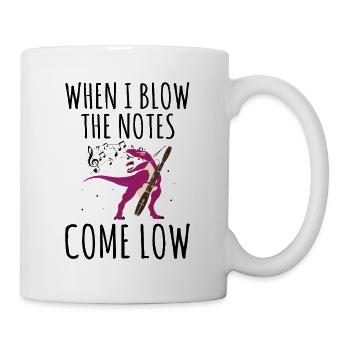 Bassoonist design for woodwind orchestra - Mug - white - Right