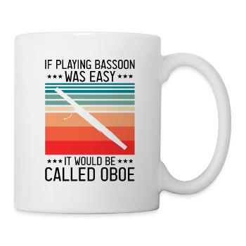 Bassoon Wind Instrument Design for Bassoonist - Mug - white - Right