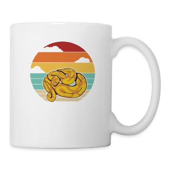 Retro Snake Scale Creepers Python Banana - Mug - white - Right