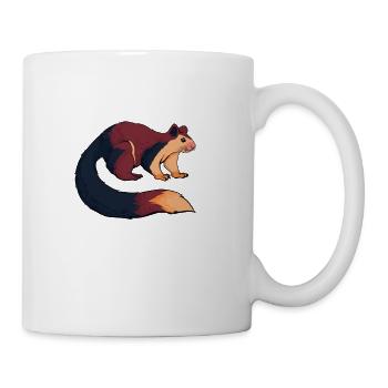 Dessin d’un écureuil géant royal - Mug blanc - blanc - Droite